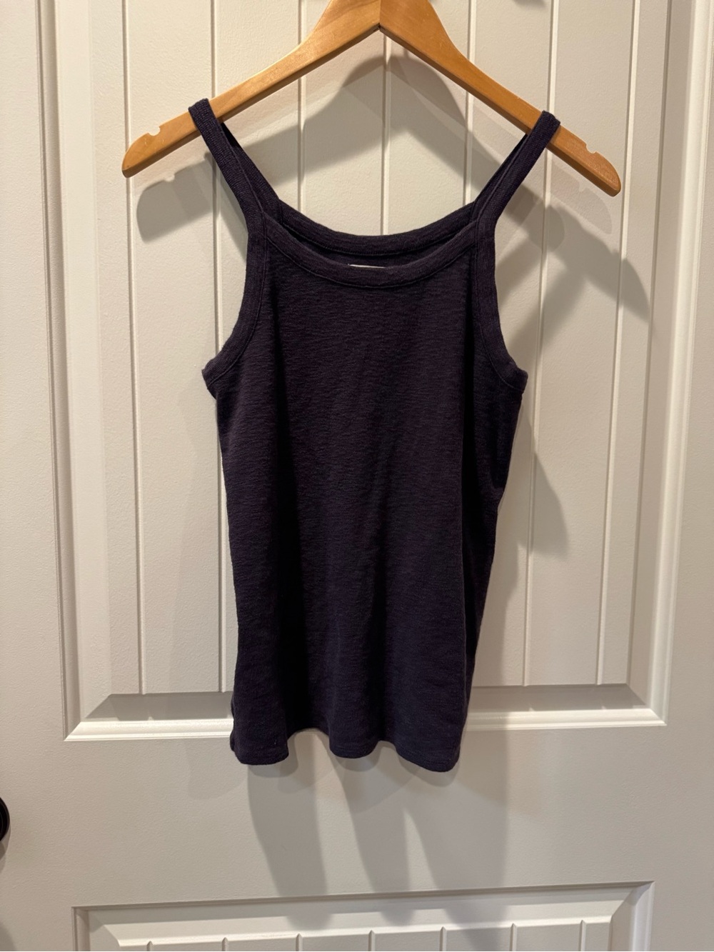 Madewell Ribbed Scoop Neck Cami Tank Top Dark Purple Plum Womens Size M